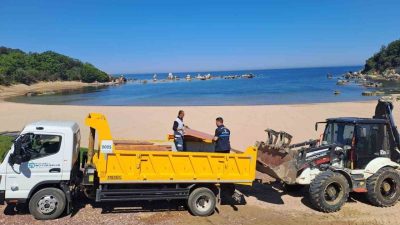 Kocaeli’nin mavi bayraklı plajları, 15 Haziran’da başlayacak deniz sezonuna hazırlanıyor.