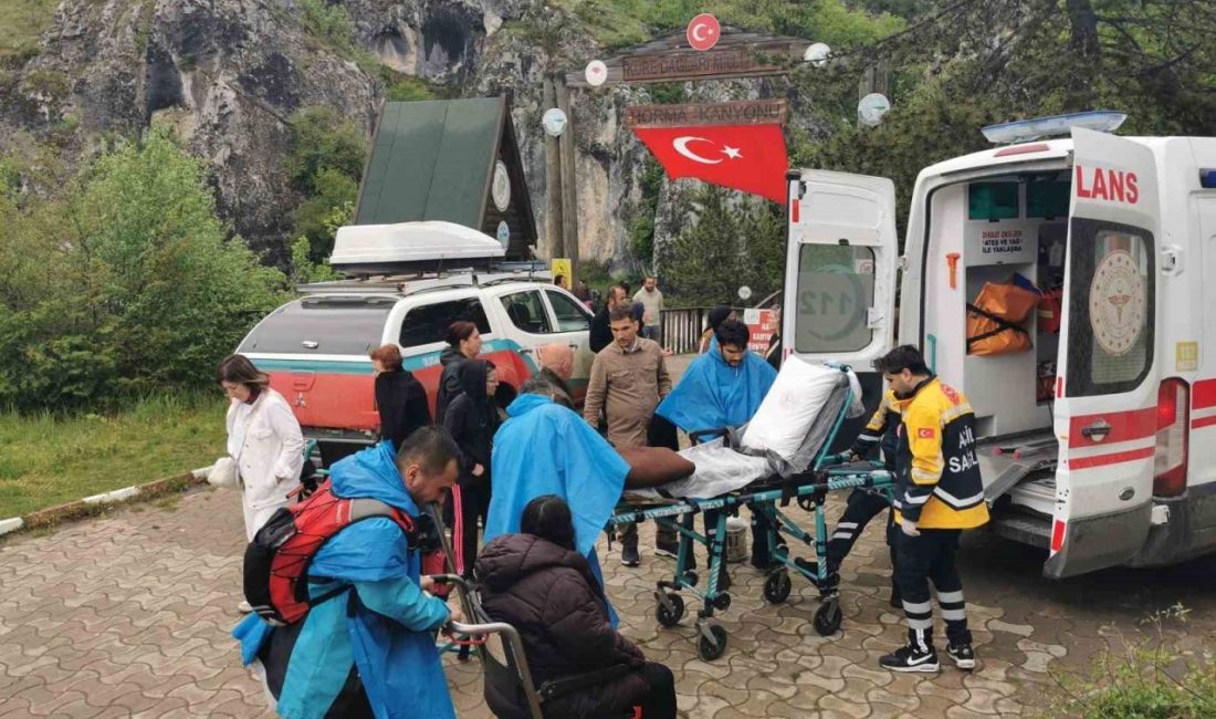 Kanyonda yürüyüş parkurunda yaralanan vatandaş için ekipler seferber oldu Kastamonu’nun Pınarbaşı ilçesinde bulunan Horma Kanyonu’nda yağmur sebebiyle kayganlaşan ahşap