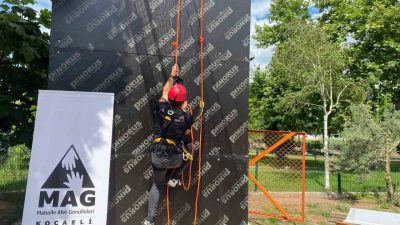 Kocaeli’de deprem bilincini artırmak amacıyla düzenlenen eğitime arama kurtarmadan ilkyardıma