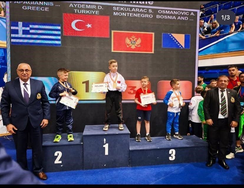 Karadağ’da düzenlenen Balkan Karate Şampiyonası’na katılan Gebze Aksu Spor Kulübü’nün