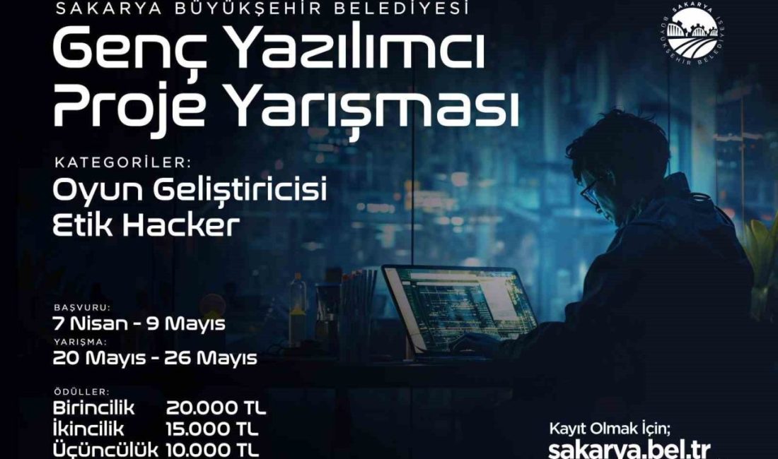 Ödüllü teknoloji yarışmasında başvurular sona eriyor Sakarya Büyükşehir Belediyesi, teknolojiye ilgi duyan gençlere yönelik düzenlediği ‘Etik