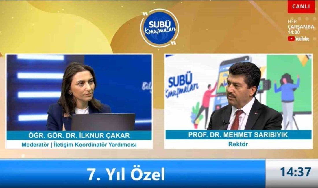 ‘7. Yıl Özel’ konulu söyleşiyle SUBÜ Konuşmaları’nın 98’inci konuşmacısı olan