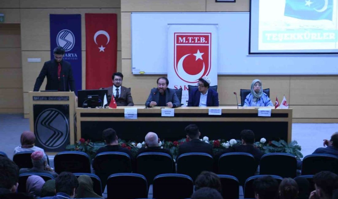 Sakarya Üniversitesi’nde Doğu Türkistan paneli düzenlendi Sakarya Üniversitesi’nde, Doğu Türkistan’da yaşanan insan hakları ihlallerine dikkat çekmek