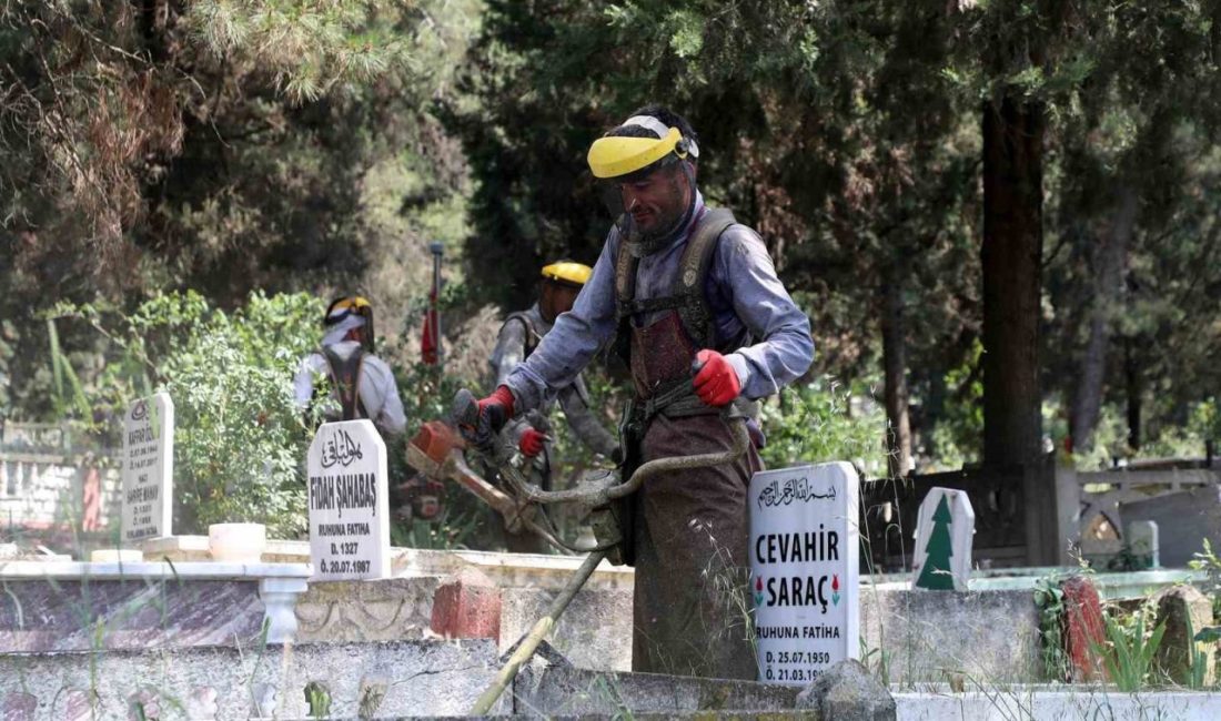 Sakarya’da mezarlıklar bayram ziyaretine hazırlanıyor Sakarya Büyükşehir Belediyesi, 16 ilçe ve şehir merkezindeki mezarlıkları Kurban