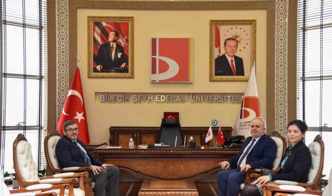 Üniversite sanayi iş birliği görüşüldü Sanayi ve Teknoloji İl Müdürü Hamdi İğdeci’nin, Bilecik Şeyh Edebali
