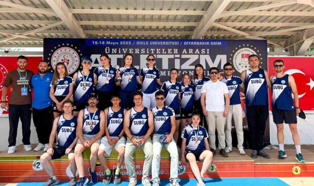 Üniversiteler Arası Atletizm Türkiye Şampiyonası’ndan madalyalar ve kupa ile döndüler SUBÜ öğrencileri, TÜSF tarafından Dicle Üniversitesi ev sahipliğinde düzenlenen Üniversiteler