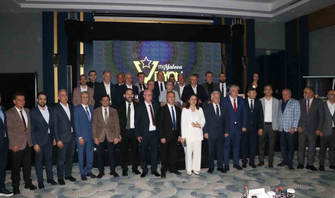 Yalova’da vizyon ödülleri sahiplerini buldu MyYalova Vizyon Ödülleri töreninde kenttin başarılı belediye başkanları ve firmalarına