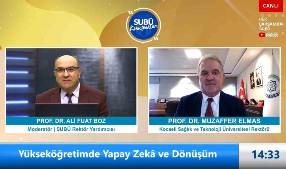 ‘Yükseköğretimde Yapay Zeka ve Dönüşüm’ konulu söyleşiyle SUBÜ Konuşmaları’nın 97’inci
