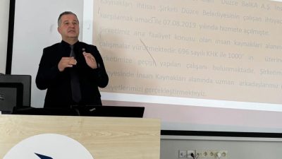 Düzce BelKA İnsan Kaynakları A.Ş. Genel Müdürü Erdem Yılmaz üniversite