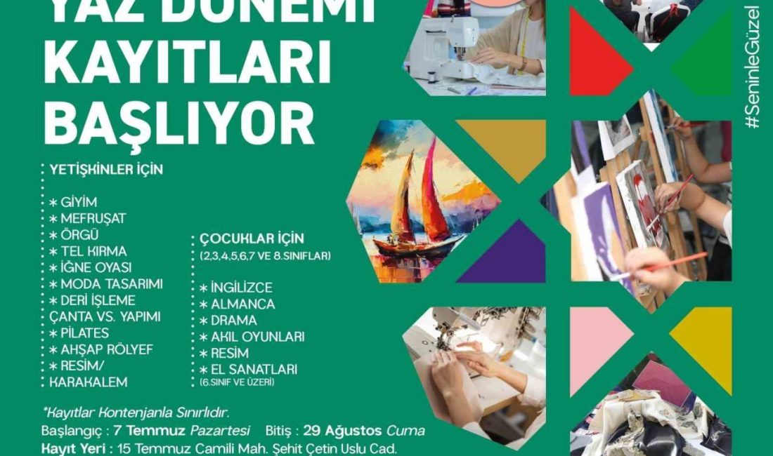 Adapazarı’nda eğitim ve eğlence bir arada Adapazarı Belediyesi, yaz dönemi boyunca Bilgi Evleri ve Millet Evleri’nde
