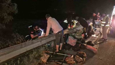 Anadolu Otoyolu Düzce kesiminde meydana gelen kazada, İstanbul’dan Ankara istikametine