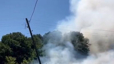 Düzce’de bahçede çıkan yangın rüzgarın etkisiyle ormana sıçradı. Yangında itfaiye