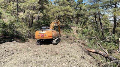 Gölpazarı ilçesinde yüzlerce personelin görev aldığı yangında Bilecik Belediyesi tüm
