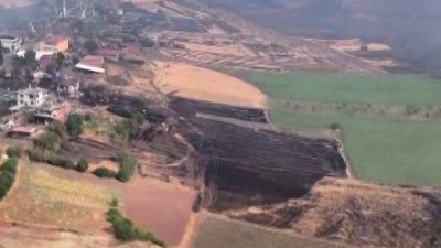 Sakarya’da geçtiğimiz gün çıkan ve Bilecik’e sıçrayan orman yangını yağmurun