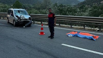 Bilecik’te motosiklet ile otomobilin çarpışması sonucu meydana gelen trafik kazasında