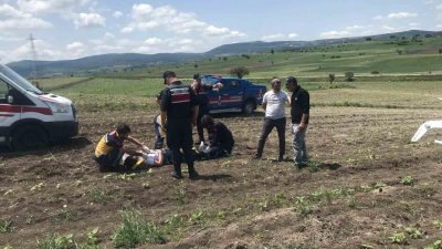 Bursa’nın Yenişehir ilçesinden kalkan eğitim uçağı, Bilecik’te teknik bir arızadan