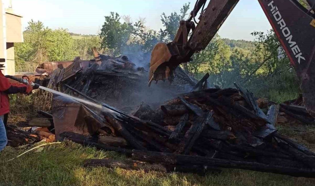 Bolu’da ahşap samanlık küle döndü Bolu’nun Yeniçağa ilçesinde ahşap samanlıkta çıkan yangın çevreye sıçramadan kontrol