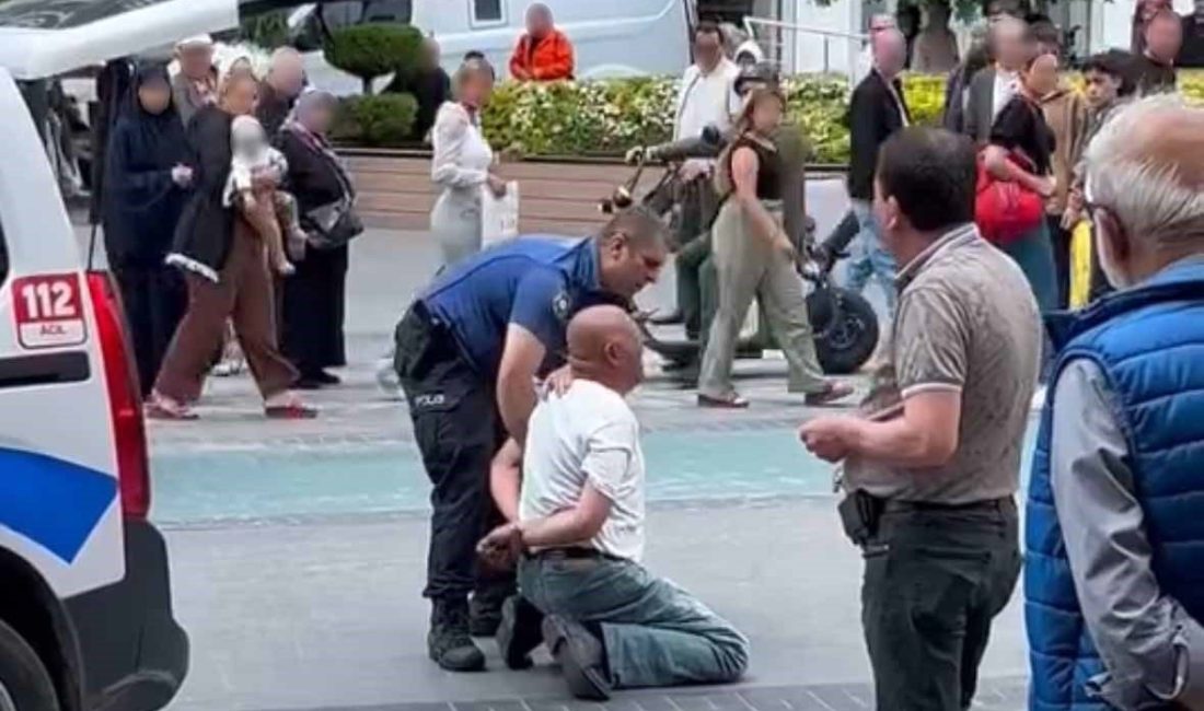 Çevreye rahatsızlık veren şüpheli gözaltına alındı Bolu’da İzzet Baysal Caddesi’nde, çevreye rahatsızlık veren ve akli dengesinin