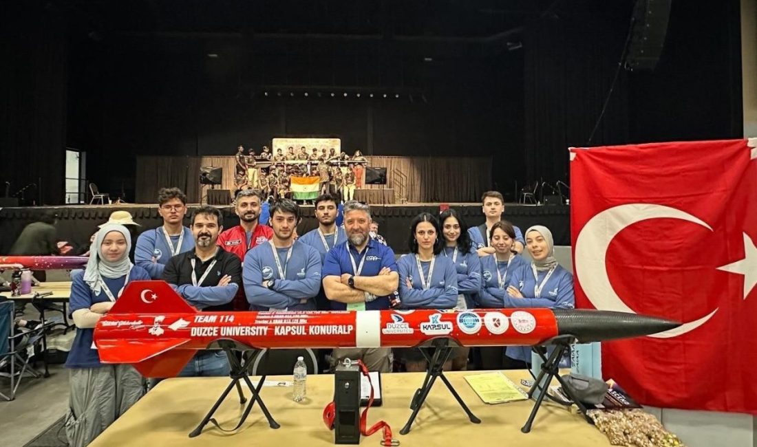 Düzce Üniversitesi roket takımı uluslararası arenada DÜZCE(İHA) – Düzce Üniversitesi Kapsül Konuralp roket takımını, roketlerini Midland