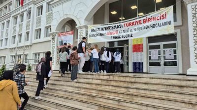 Yükseköğretim Kurumları Sınavı’nın (YKS) birinci oturumu için Düzce’de sınav yerlerine