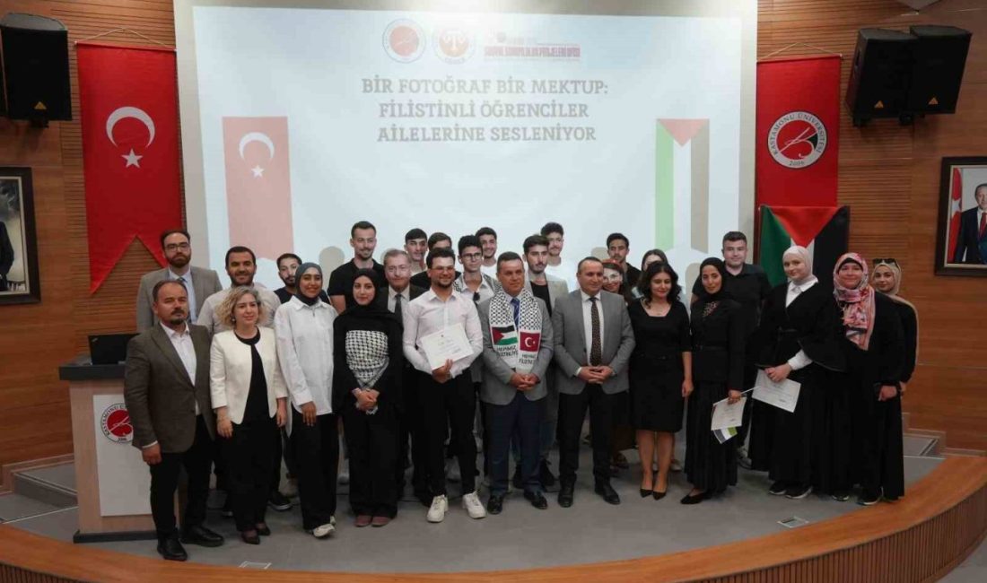 Kastamonu Üniversitesinde eğitim gören Filistinli öğrencilerin İsrail’in işgali altındaki ailelerine