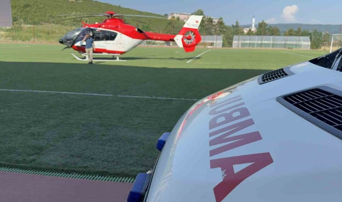 Hava ambulansı 24 yaşındaki genç kız için havalandı DÜZCE (İHA) – Düzce Üniversitesi Hastanesinde tedavi gören genç kız,