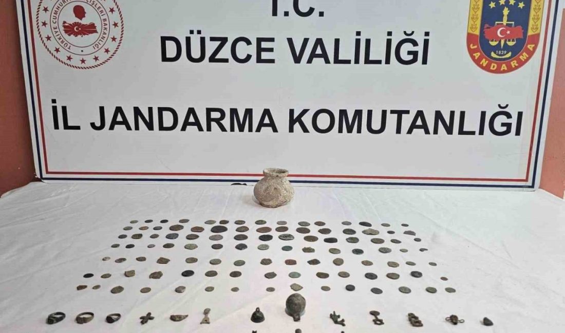 Jandarmadan tarihi eser operasyonu DÜZCE (İHA) – Düzce İl Jandarma Komutanlığı ekipleri, Çilimli ilçesinde
