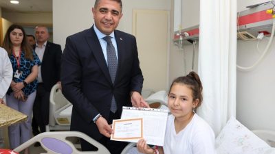 DÜZCE(İHA) –Düzce Valisi Selçuk Aslan, Atatürk Devlet Hastanesi Muncurlu Yerleşkesinde