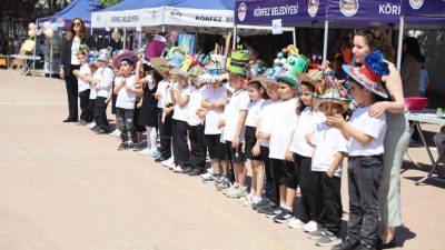 Körfez’de 5 Haziran Dünya Çevre Günü dolayısıyla düzenlenen etkinlikte öğrencilerin