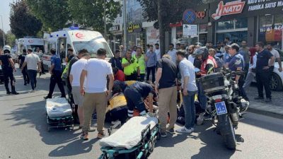 Düzce’de otomobil ile yunus polislerinin kullandığı motosikletin çarpıştığı kazada 2