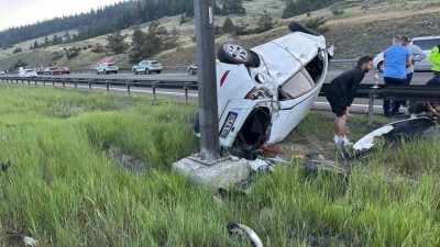 TEM Otoyolu’nun Bolu geçişi Cankurtaran mevkiinde meydana gelen kazada, kontrolden