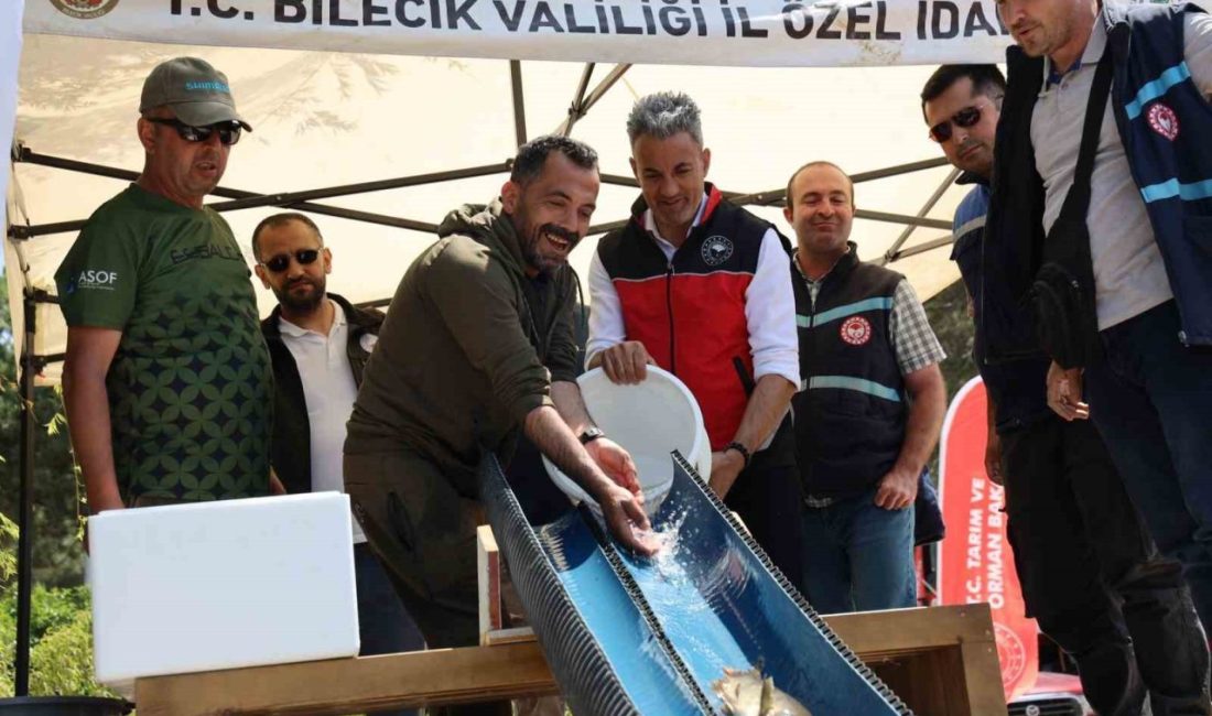 Pelitözü Göleti’ne anaç sazan balığı salındı Bilecik İl Tarım ve Orman Müdürlüğü tarafından yürütülen “Anaç Sazan