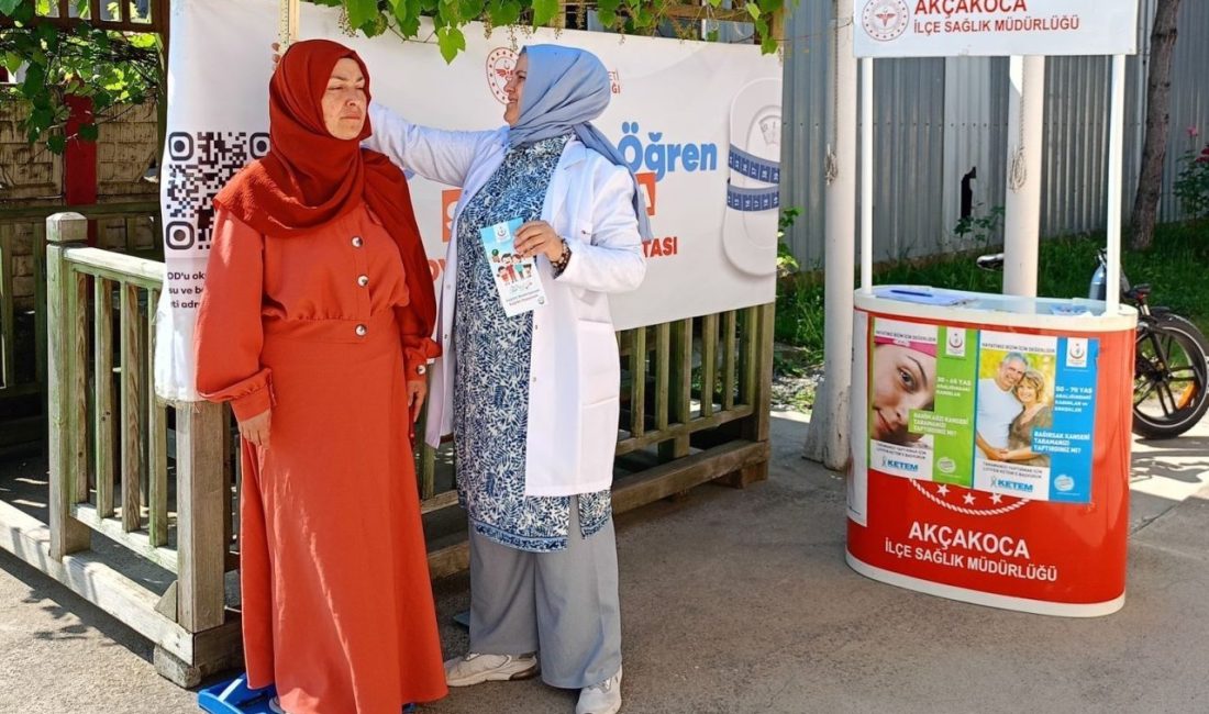 DÜZCE(İHA) – Düzce’nin Akçakoca ilçesinde vatandaşların boy ve kilo ölçümleri