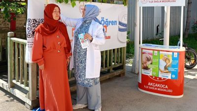 DÜZCE(İHA) – Düzce’nin Akçakoca ilçesinde vatandaşların boy ve kilo ölçümleri