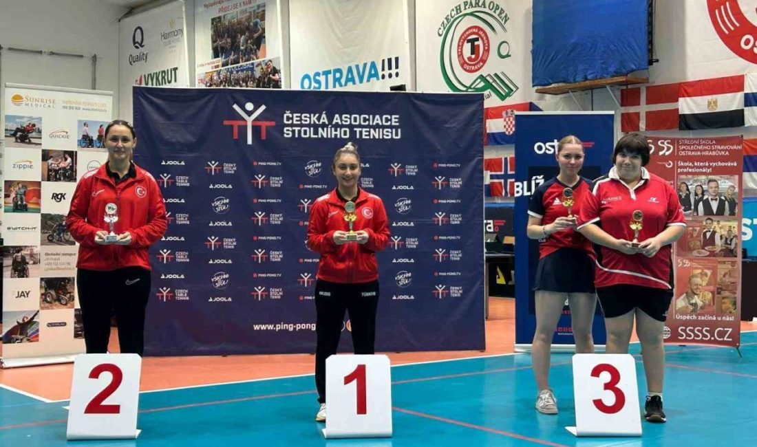 Sakarya Büyükşehir’in başarılı raketi şampiyon oldu Sakarya Büyükşehir Belediyesi Masa Tenisi sporcusu Sümeyra Türk, Çek Cumhuriyeti’nde