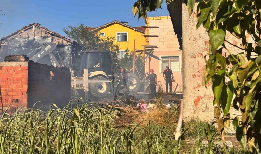 Sakarya’da ahır ve samanlıkta yangın Sakarya’nın Adapazarı ilçesinde ahır ve samanlıkta çıkan yangın, bitişiğindeki evlere