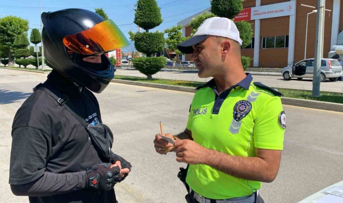 Bolu’da sosyal medya hesabında tehlikeli motosiklet kullandığı görüntüleri paylaşan motosiklet