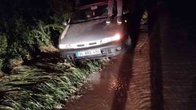 Kastamonu’nun Daday ilçesinde su borusunun patlaması neticesinde akıntıya kapılarak sürüklenen