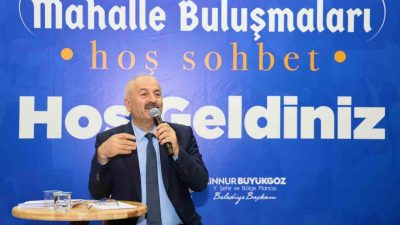 Gebze Belediye Başkanı Zinnur Büyükgöz, mahalle buluşmalarında bakanlığın Sultanorhan Mahallesi’nde
