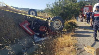 Sakarya’nın Taraklı ilçesinde ormanlık alanda çıkan yangında hem mahsulünü hem