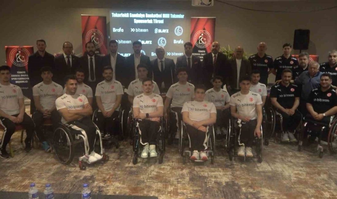Tekerlekli Sandalye Basketbol Milli Takımı sponsorluk töreni yapıldı Türkiye Bedensel Engelliler Spor Federasyonu ile Türkiye Tekerlekli Sandalye Basketbol