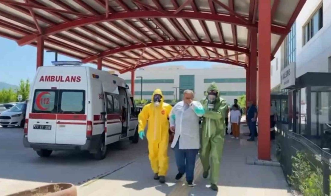 Yalova Eğitim ve Araştırma’da gerçeğini aratmayan tatbikat Yalova Eğitim ve Araştırma Hastanesi personeline yönelik Kimyasal, Biyolojik, Radyolojik