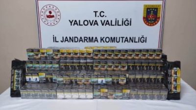 Yalova’da jandarma tarafından düzenlenen operasyonda Ro-Ro Terminali’nde bir tırda yapılan