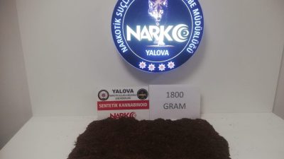 Yalova’da polis tarafından düzenlenen uyuşturucu operasyonunda gözaltına alınan 1 şüpheli