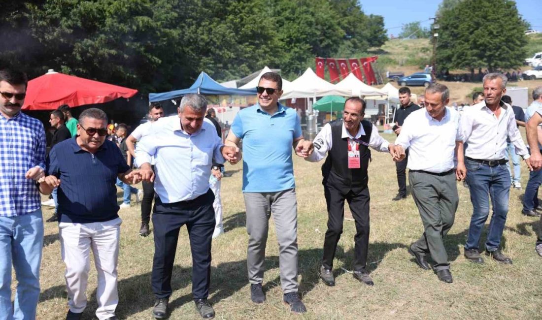 Yayla şenliklerinde Vali Aslan horon oynadı Düzce’nin Gümüşova ilçesinde bu yıl 6.’sı düzenlenen Espitdüzü Yayla Şenlikleri