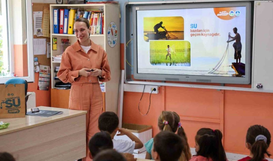 Yaz tatili öncesi su müfettişi eğitimleri hız kazandı SASKİ, yaklaşan yaz tatili öncesi ilk ve ortaokullarda yürüttüğü ‘Su