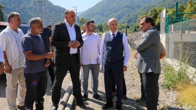 Düzce Belediye Başkanı Dr. Faruk Özlü, içme suyu altyapısında yürütülen