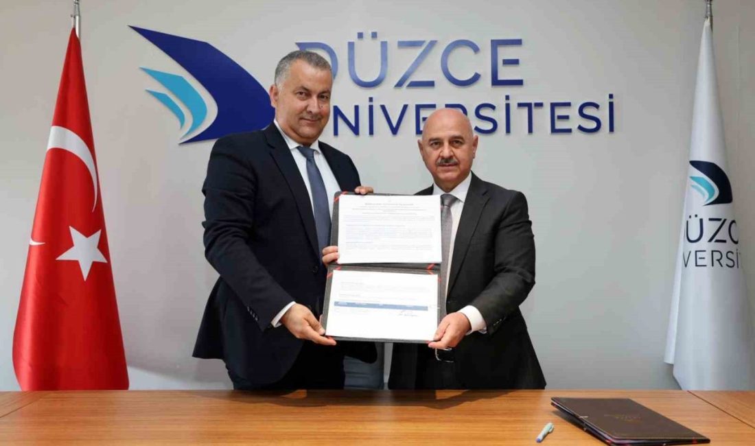 Akademik ve bilimsel işbirliği için imzalar atıldı Düzce Üniversitesi, uluslararasılaşma vizyonu doğrultusunda önemli bir akademik temasa daha