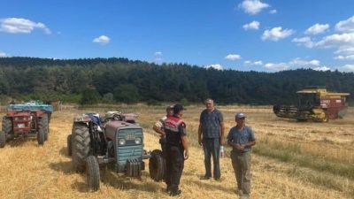 Bilecik’te “Bilinçli Toplum, Güvenli Gelecek” projesi kapsamında çiftçiler anız ve
