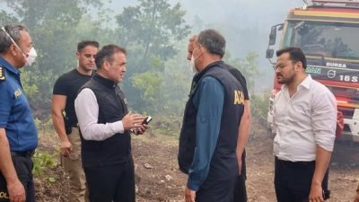 Bilecik Valisi Faik Oktay Sözer, Bilecik’teki yangına karadan ve havadan